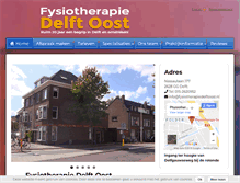 Tablet Screenshot of fysiotherapiedelftoost.nl